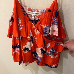 Cupcakes and cashmere floral tank